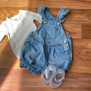 Gap Blue Jean Overalls